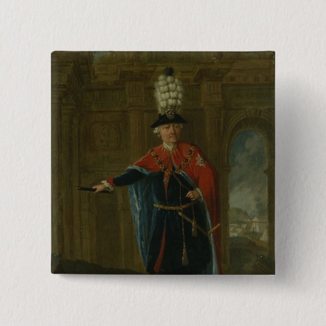 Frederick the Great dressed in the costume Button (Front)