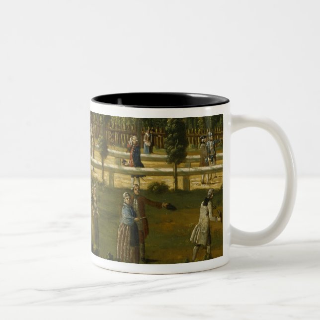 Frederick the Great on horseback Two-Tone Coffee Mug (Right)