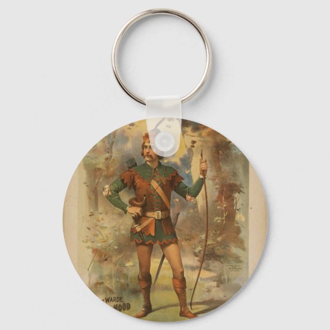 Frederick warde, 'Runnyede', Robin Hood Vintage Th Keychain (Front)