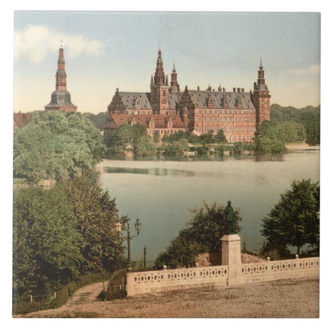 Fredericksborg Castle I, Copenhagen, Denmark Ceramic Tile (Front)