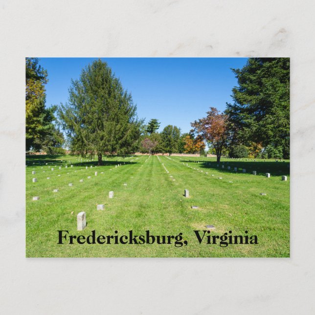 Fredericksbug National Cemetery Postcard (Front)