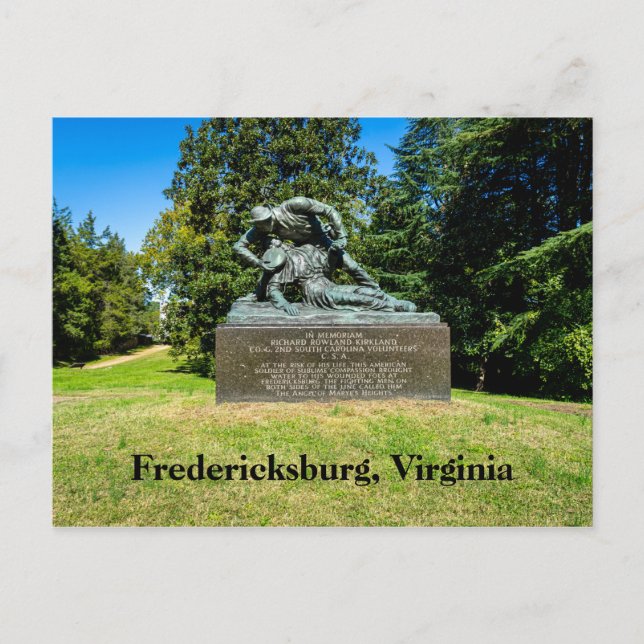 Fredericksburg Battlefield in Virginia Postcard (Front)