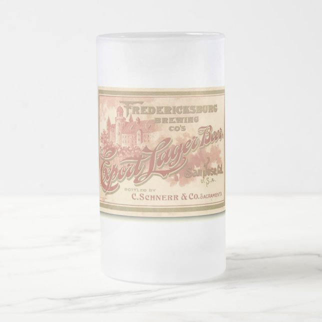 Fredericksburg Beer Vintage Label Mug (Center)