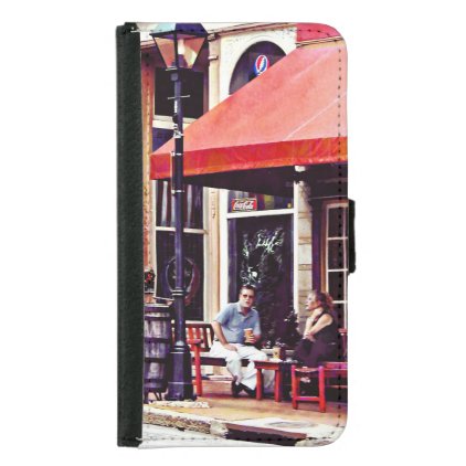 Fredericksburg VA - Outdoor Cafe Wallet Phone Case For Samsung Galaxy S5