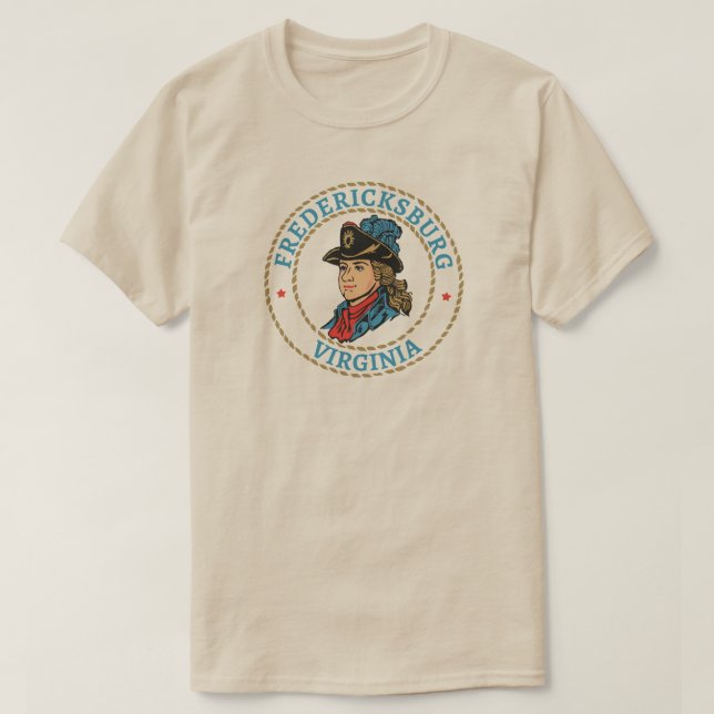 Fredericksburg Virginia Colonial T-Shirt (Design Front)