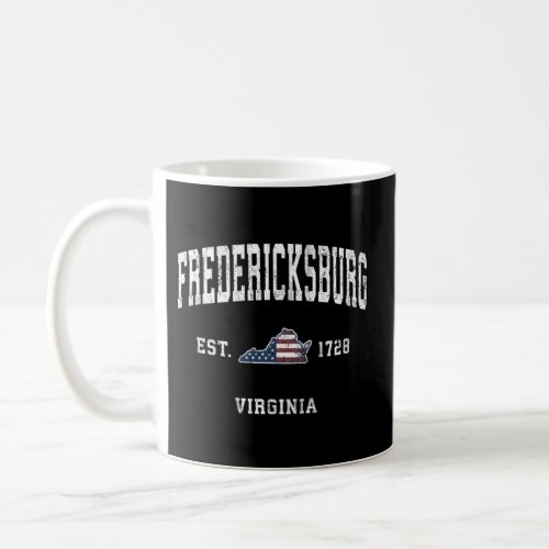 Fredericksburg Virginia Va American Flag Coffee Mug