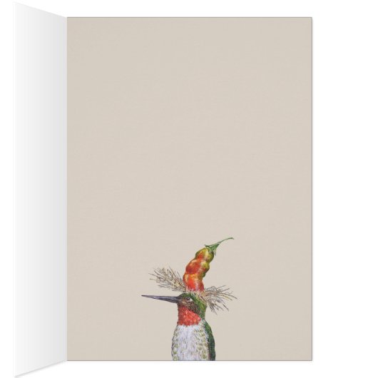 Frederico the hummingbird card (Inside (Right))