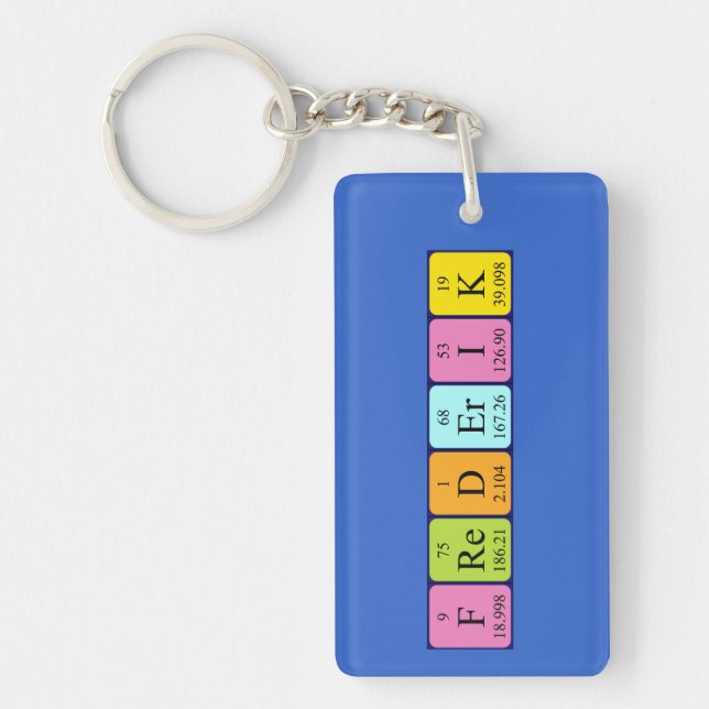 Frederik periodic table name keyring (Front)