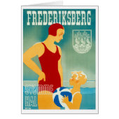 Frederiskberg Denmark Vintage Poster Restored (Front)