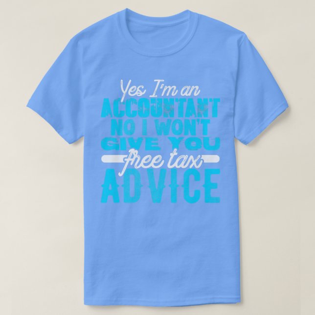 Free Advice Ta Accountant CPA Bookkeeper Funny Cut T-Shirt (Design Front)