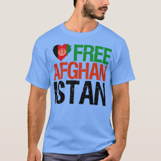 Free Afghanistan Flag Afghani Pride Love Patriotic T-Shirt
