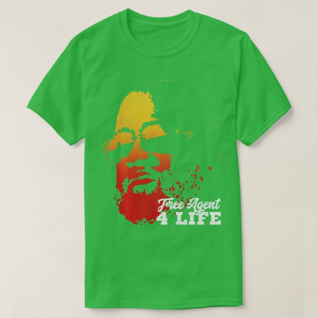 Free Agent 4 Life  Coach Gang Wear  Retro   Long S T-Shirt (Design Front)