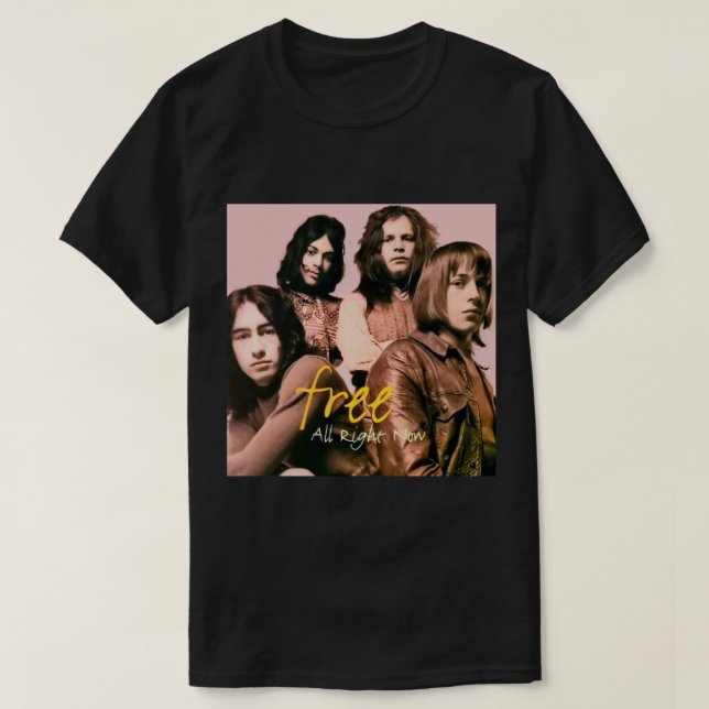 Free All Right Now Band Poster Classic T-Shirt (Design Front)