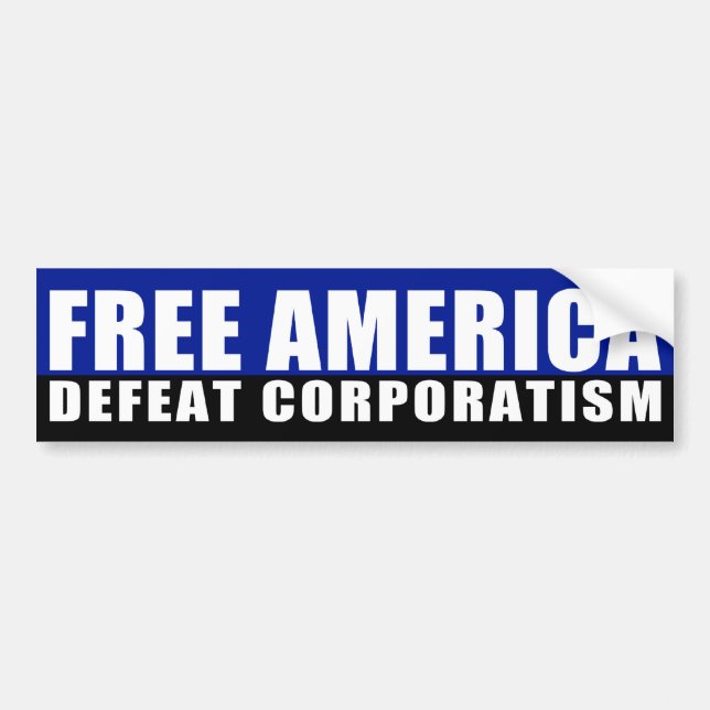 Free America Bumper Sticker (Front)