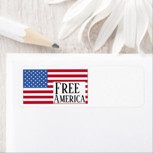 Free America Return Address Label