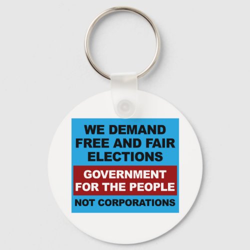 Free and Fair Elections Keychain