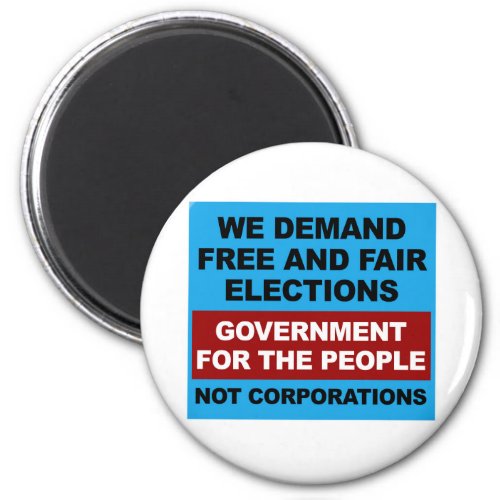 Free and Fair Elections Magnet