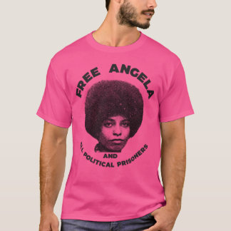 Free Angela Davis  Civil Rights Warrior Tribute T-Shirt