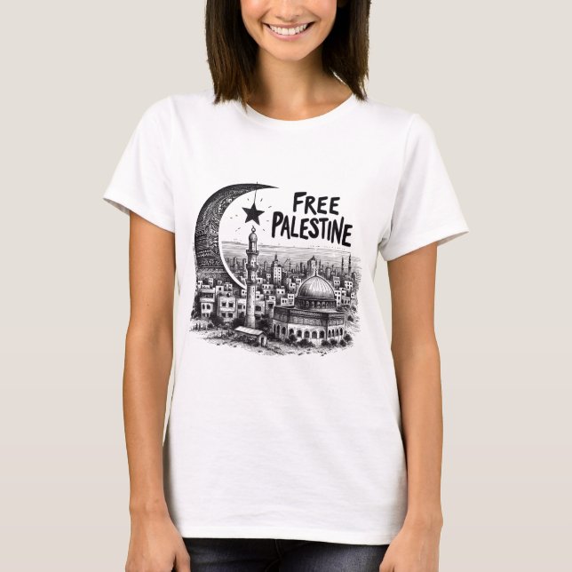 Free aqsa free palestine  T-Shirt (Front)
