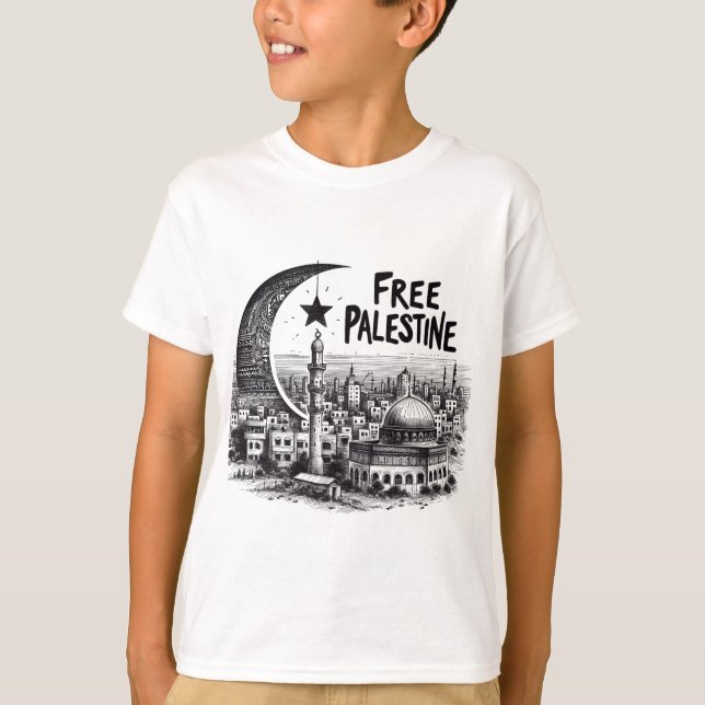 Free aqsa free palestine  T-Shirt (Front)