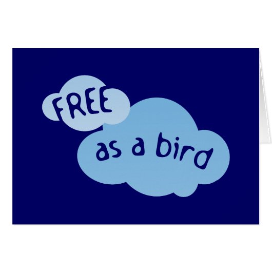 Free As A Bird Cards (Front Horizontal)