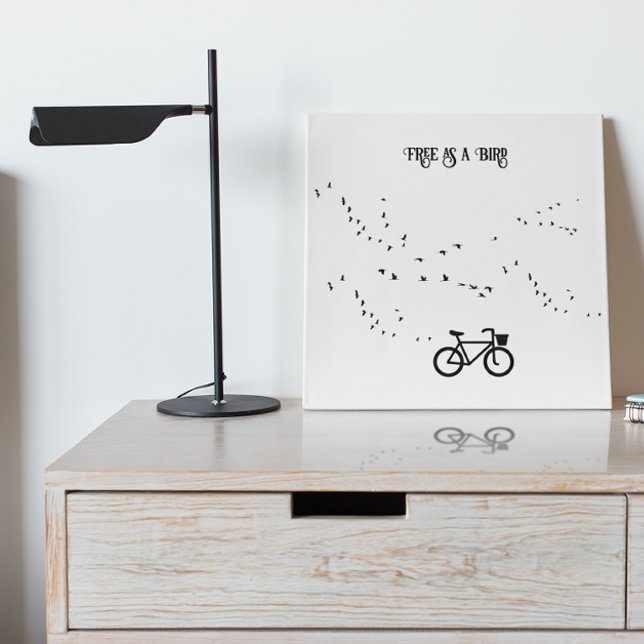 Free as a Bird Cycling Life Black and White Art (Creator Uploaded)