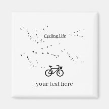 Free as a Bird Cycling Life Black and White Art