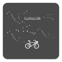 Free as a Bird Cycling Life Black and White Art