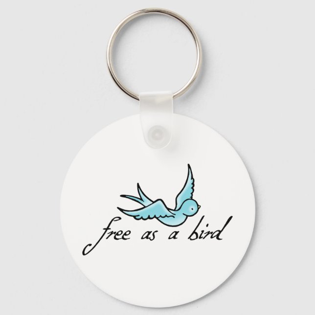 Free as a Bird Keychain (Front)