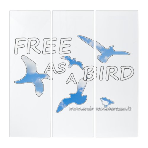 Free as a Bird  Triptych
