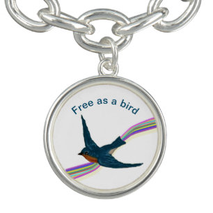 "Free as a Bird" with Pretty Little Bluebird Brace Bracelet