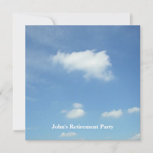 Free as Clouds/Retirement Party Invites