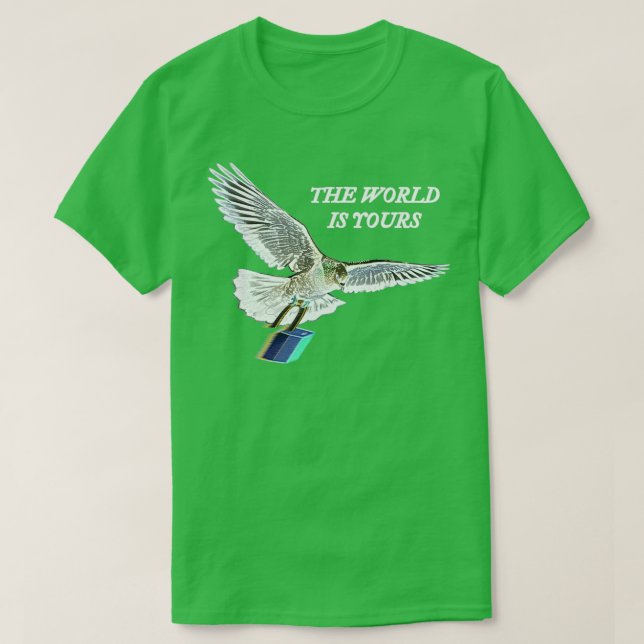 Free As Fk free pigeon the world is yours T-Shirt (Design Front)