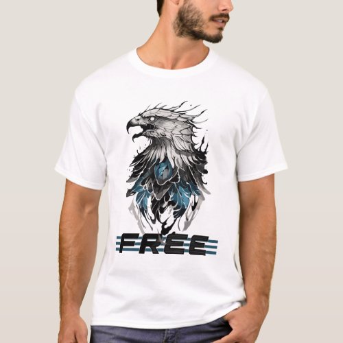 Free as the Sky Majestic Eagle T_Shirt