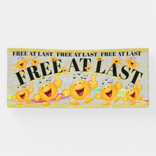 FREE AT LAST Banner