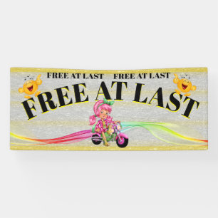 FREE AT LAST Banner
