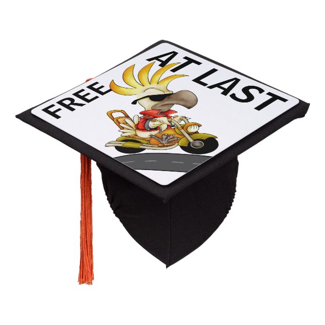 FREE AT LAST! GRADUATION CAP TOPPER (Angled)