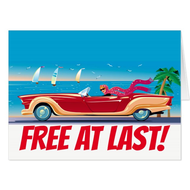 FREE AT LAST - See Back - BIG Card (Front Horizontal)