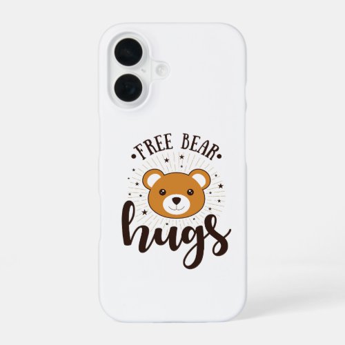 Free Bear Hugs Cute Teddy Aesthetic iPhone Case