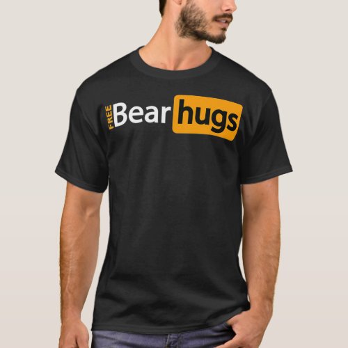 Free Bear Hugs of Funny Free Gay Hugs with Gay Pri T_Shirt