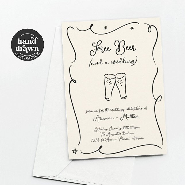 Free Beer and a Wedding Invitation (Creator Uploaded)