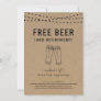 Free Beer Funny Retirement Party Invitation