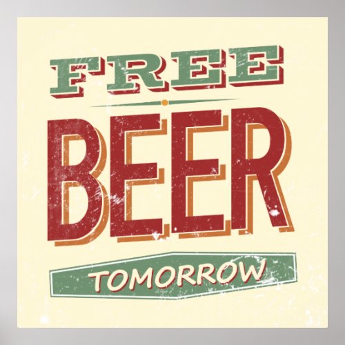 Free Beer Poster