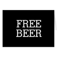 Free Beer Will You Be My Groomsman Best Man Card