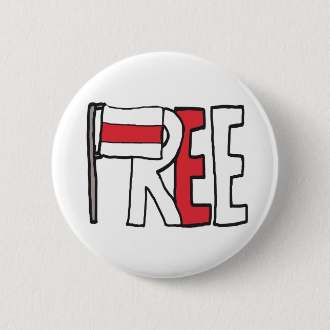 Free Belarus Button (Front)
