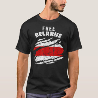 Free Belarus Flag Support Belarus Protest Belar T-Shirt