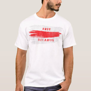Free Belarus Vintage White Red Old Flag Pagonya T-Shirt