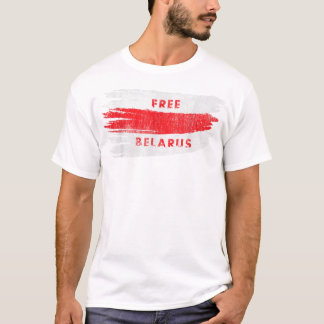 Free Belarus Vintage White Red Old Flag Pagonya T-Shirt