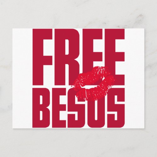 Free Besos Postcard