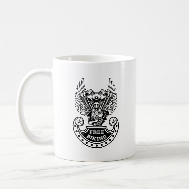 Free biking coffee mug (Left)